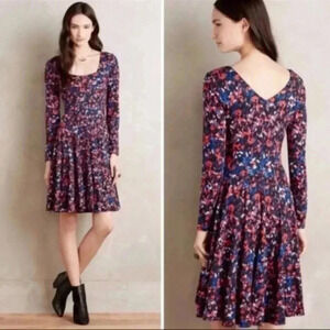 Anthropologie‎ HD in Paris Long Sleeve Skater Dress size xs